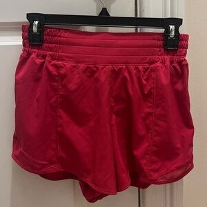 Lululemon Athletica Redish pink hotty hot Shorts
